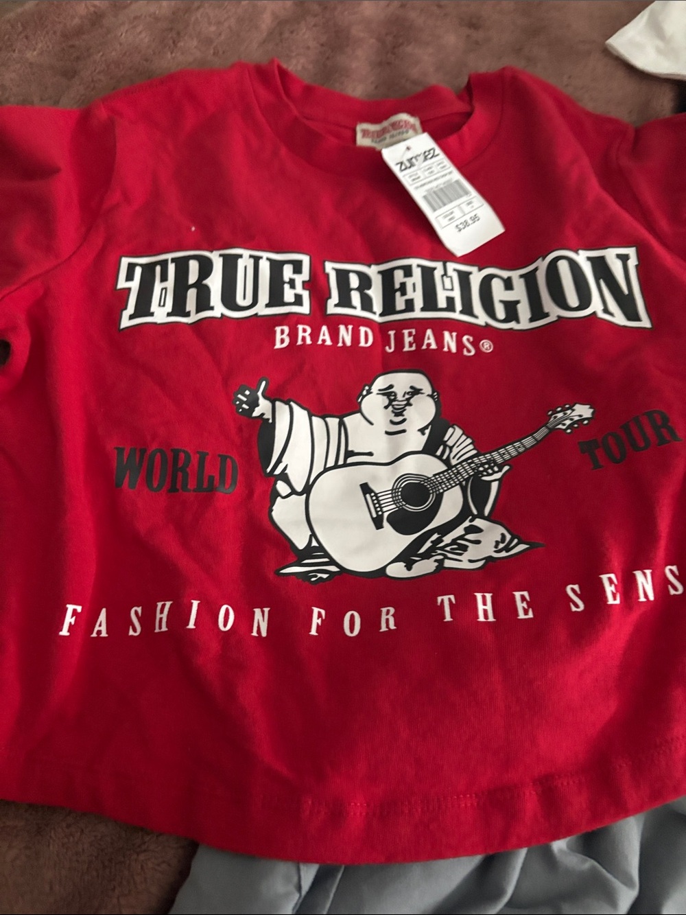 True Religion Red Graphic  T-Shirt